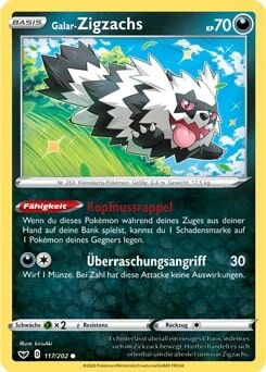 Galar-Zigzachs 117/202 - Pokémon TCG