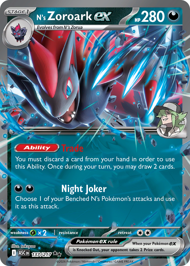 N’s Zoroark ex - 137/217 - EN N’s Zoroark ex - 137/217 - EN