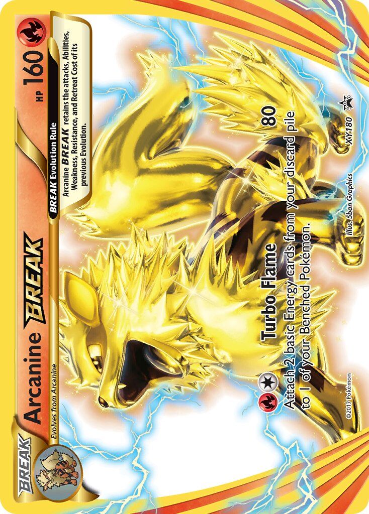 arcanine-break-xy180-pokemon-tcg-near-mint-en Arcanine BREAK - XY180 - Pokémon TCG - Near Mint - EN