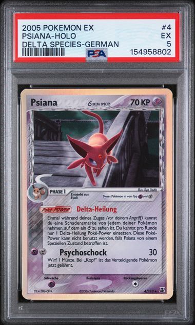 Psiana #4 - Ex Delta Species - Holo - PSA 5 EX - Pokemon