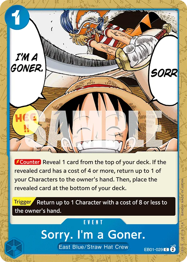 Sorry. I'm a Goner. - EB01-029