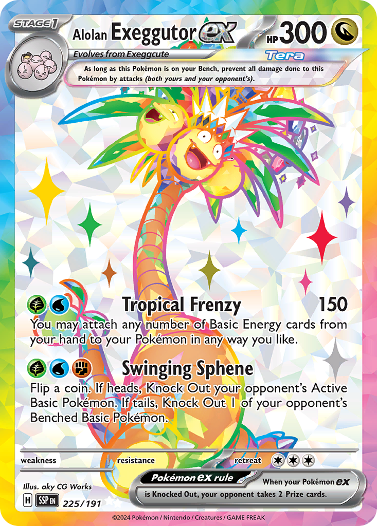 Alolan Exeggutor ex - 225/191 - EN Alolan Exeggutor ex - 225/191 - EN