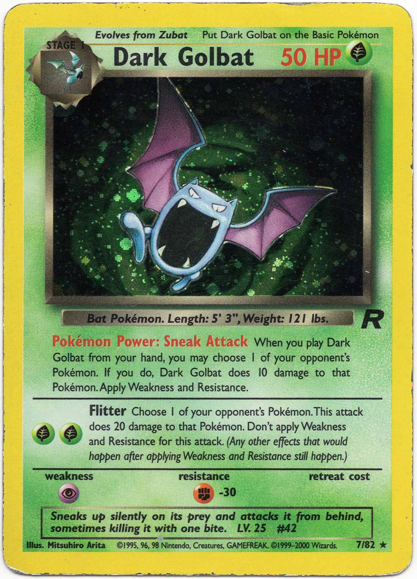 dark-golbat-7-82-poke-mon-tcg-heavily-played Dark Golbat - 7/82 - Pokémon TCG (Heavily Played)
