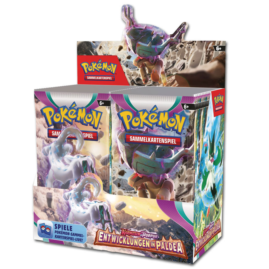 Pokémon TCG: Karmesin & Purpur Entwicklungen in Paldea Booster Display (36) - DE