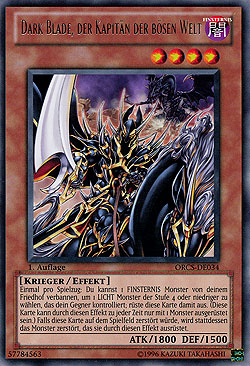 Dark Blade, der Kapitän der bösen Welt - Yu-Gi-Oh!