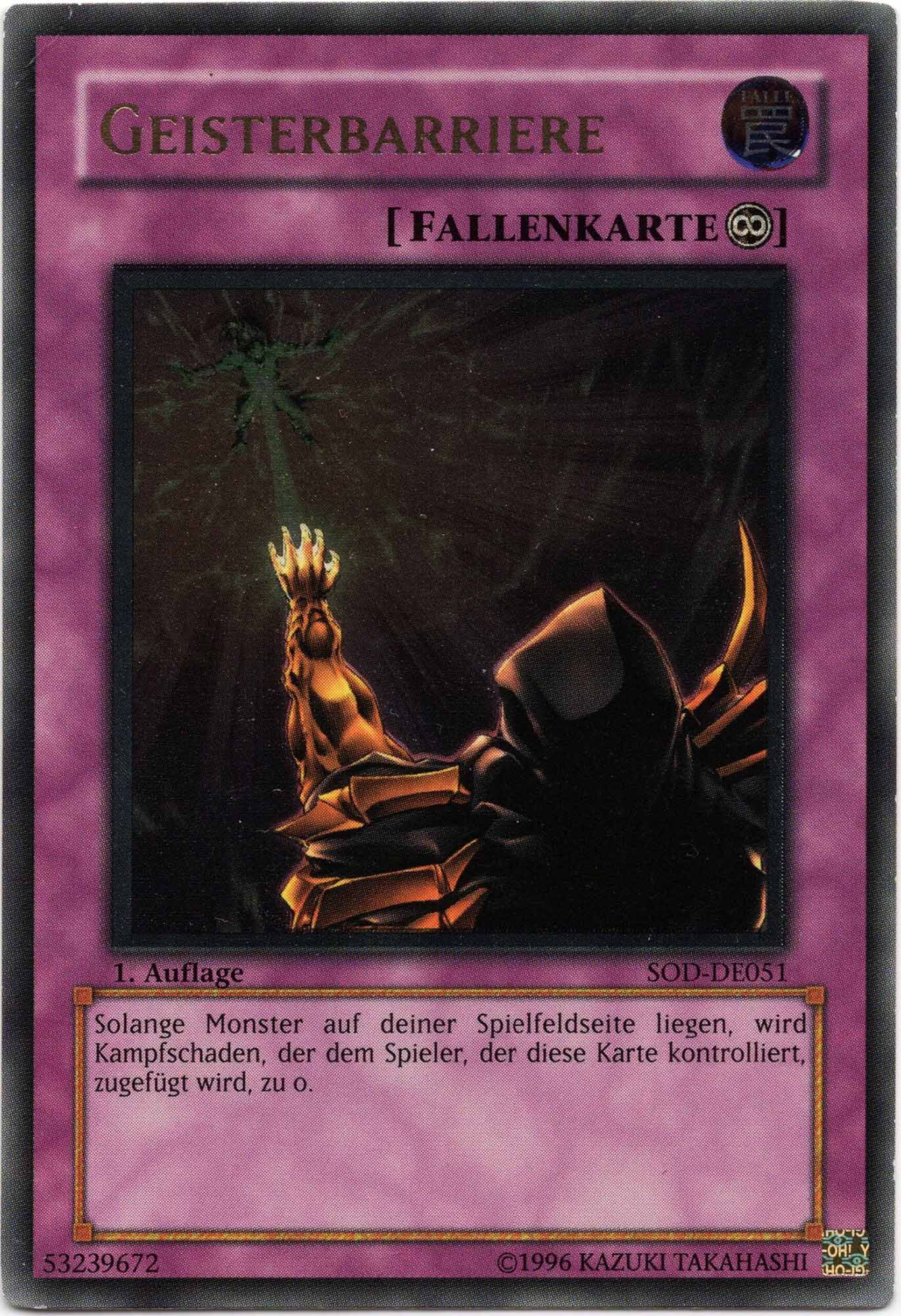 geisterbarriere-sod-de051-ultimate-rare-1-auflage-heavily-played Geisterbarriere - SOD-DE051 - Ultimate Rare - 1. Auflage (Heavily Played)