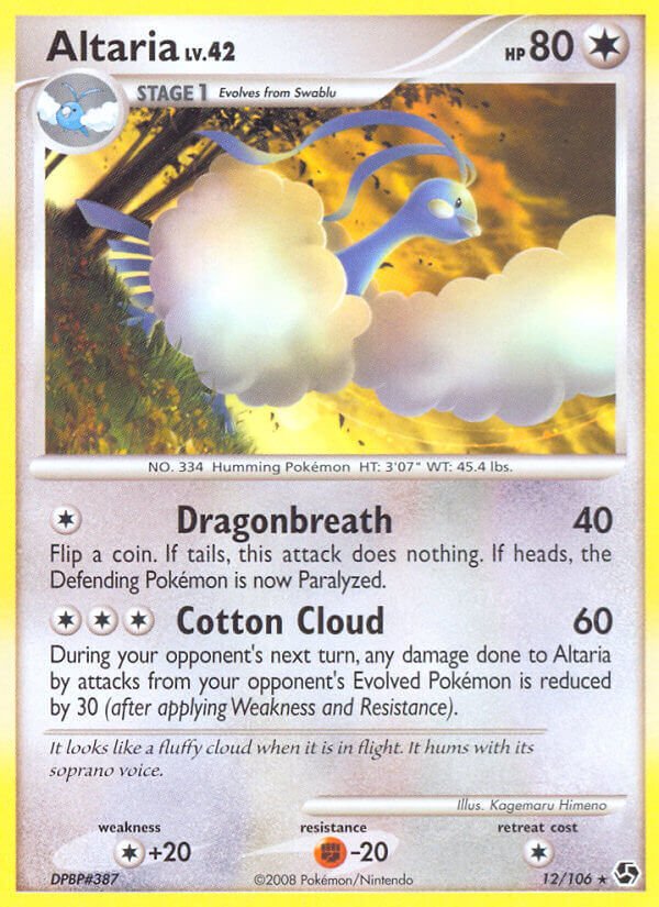 Altaria - 12/106 - Reverse Holo - EN