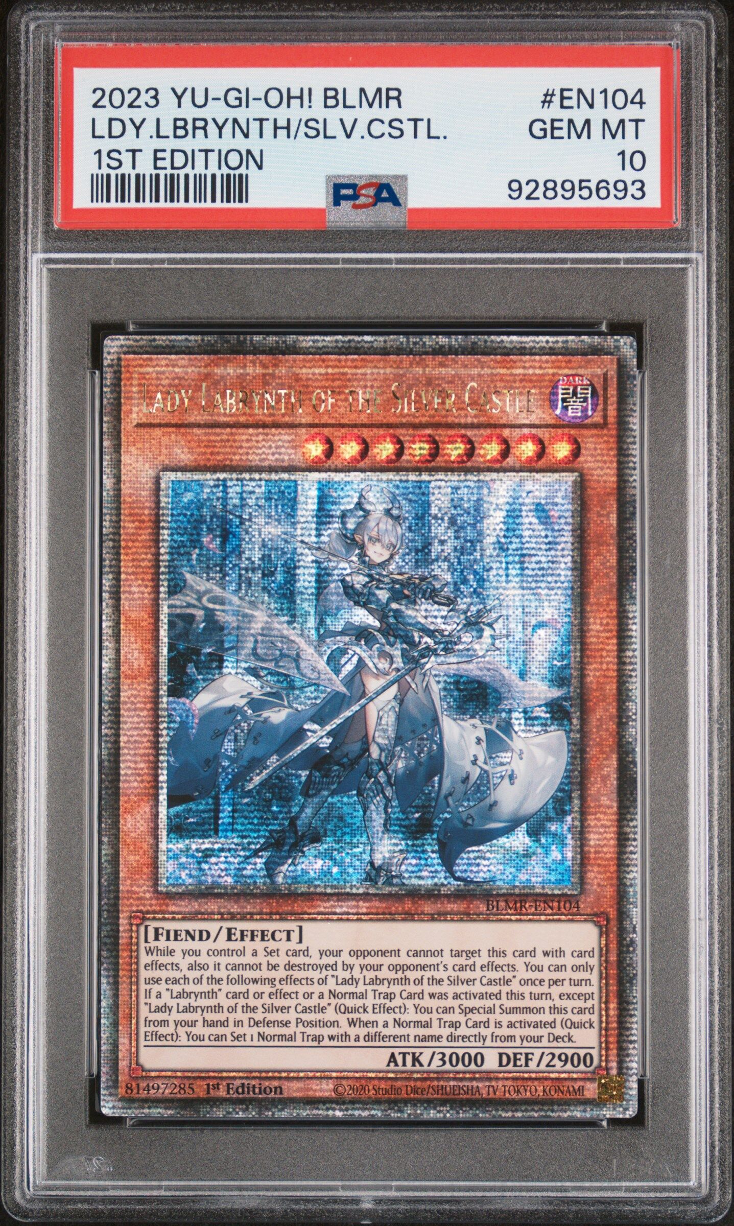 2023 YU-GI-OH! BLMR-BATTLES OF LEGEND: MONSTROUS REVENGE EN104 LADY LABRYNTH OF THE SILVER CASTLE 1ST EDITION - PSA 10 GEM-MT - Yu-Gi-Oh! 2023 YU-GI-OH! BLMR-BATTLES OF LEGEND: MONSTROUS REVENGE EN104 LADY LABRYNTH OF THE SILVER CASTLE 1ST EDITION - PSA 10 GEM-MT - Yu-Gi-Oh!