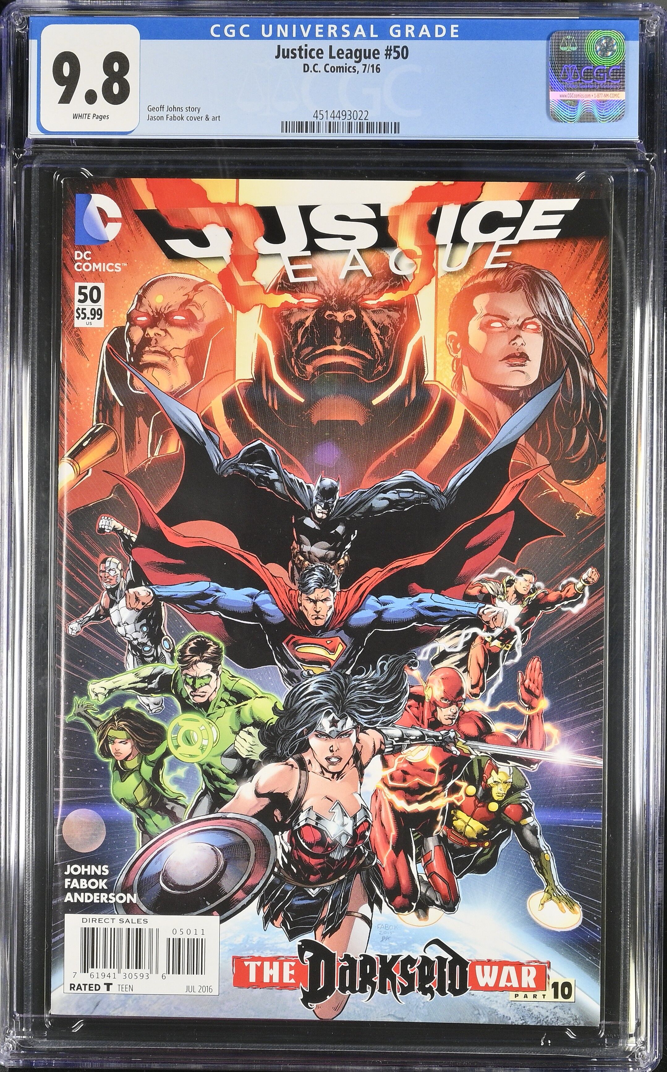 Justice League #50 CGC 9.8 Top Pop! Justice League #50 CGC 9.8 Top Pop!