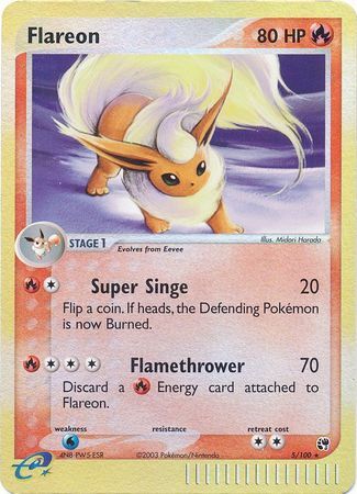 Flareon - 5/100 - Reverse Holo - EN Flareon - 5/100 - Reverse Holo - EN