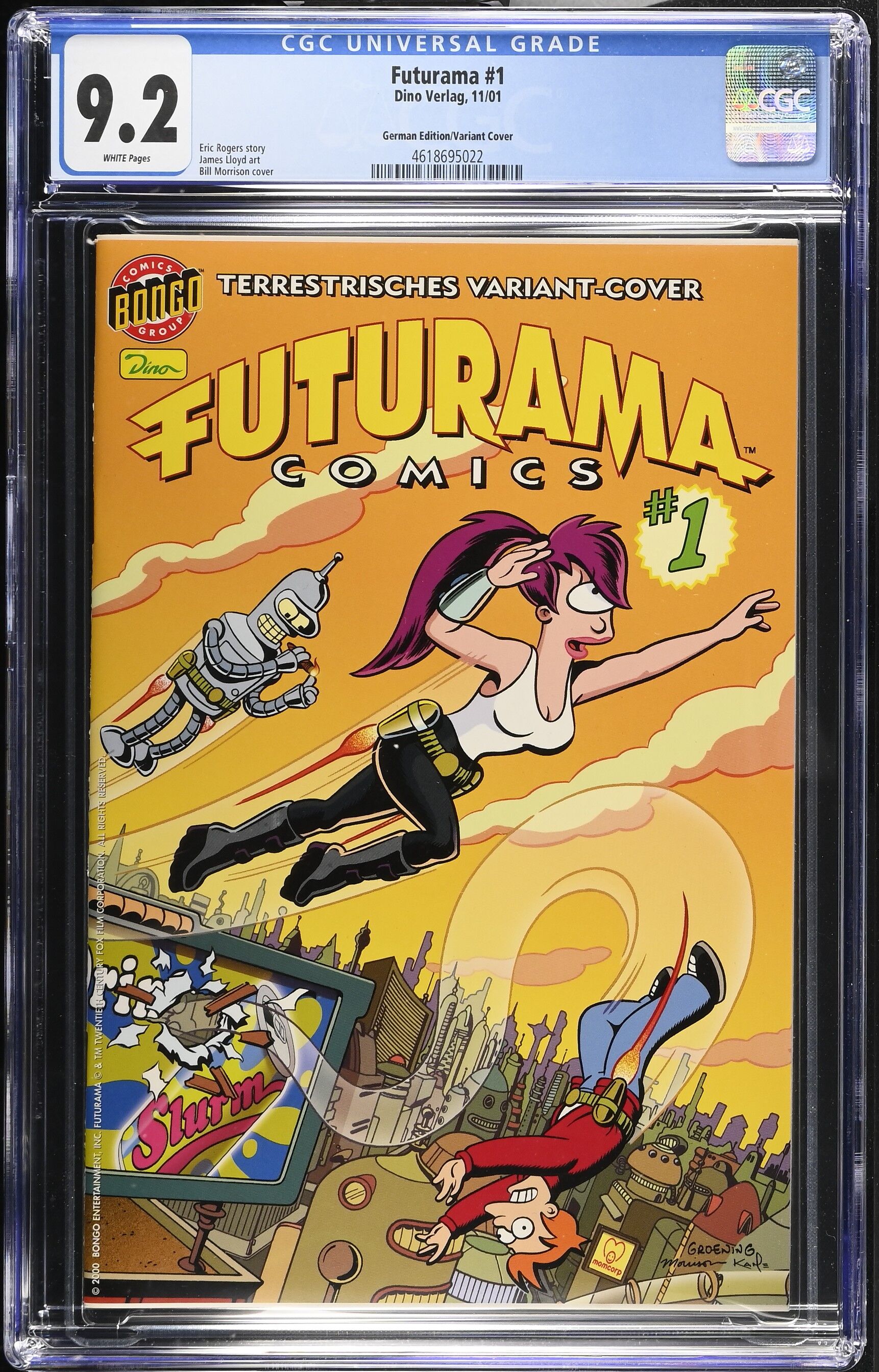 Futurama Issue 1 - CGC 9.2 Futurama Issue 1 - CGC 9.2
