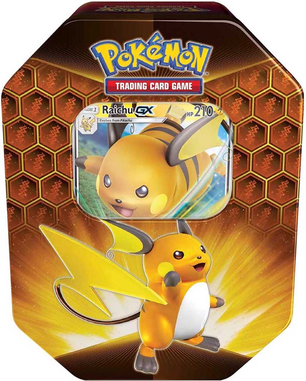 Pokémon Hidden Fates Raichu-GX Tin Box