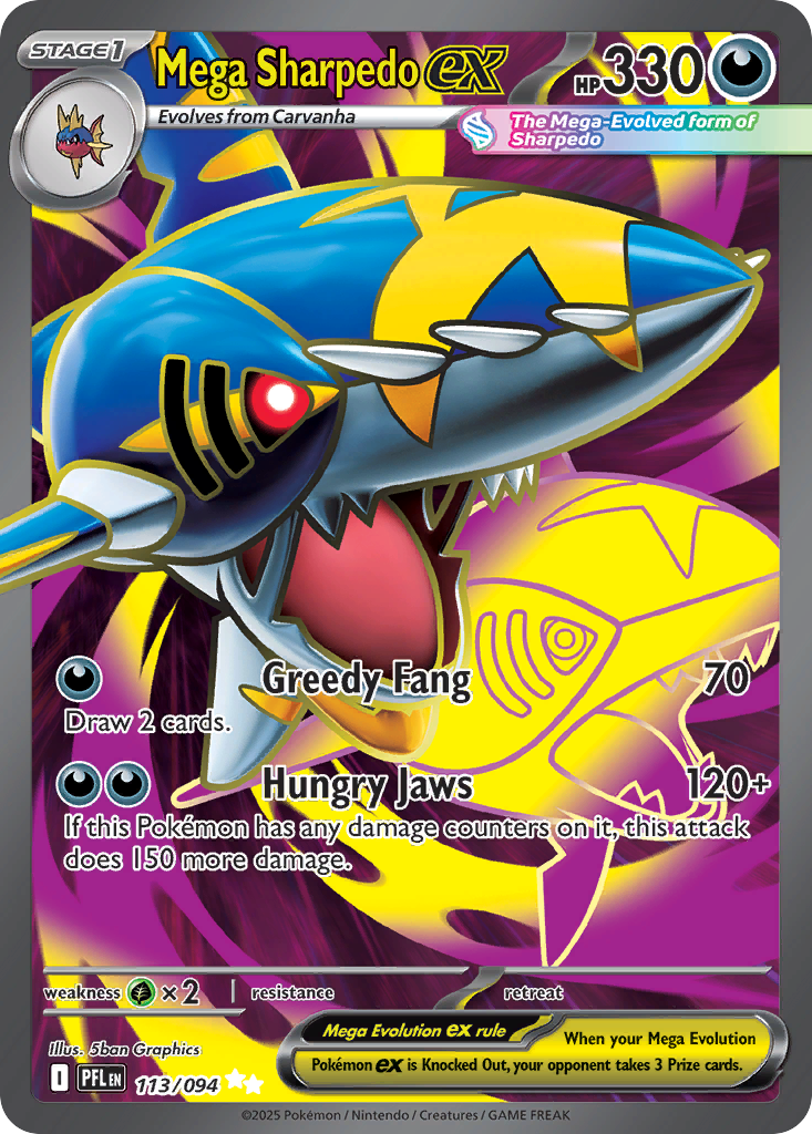 Mega Sharpedo ex - 113/094 - EN
