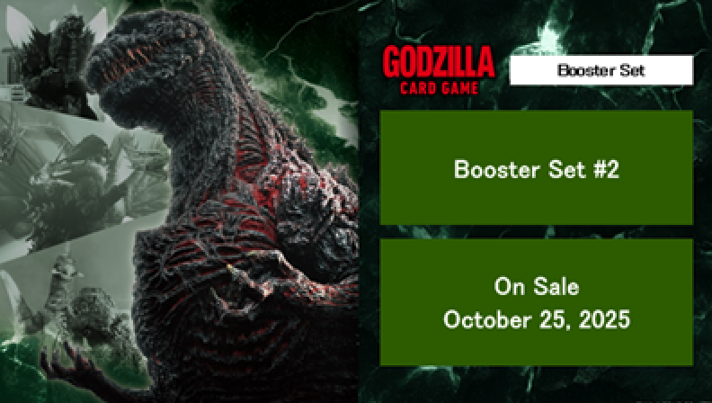 GODZILLA Card Game Booster Set #2 - G: Monsters Raid Again - Booster Pack - EN GODZILLA Card Game Booster Set #2 - G: Monsters Raid Again - Booster Pack - EN