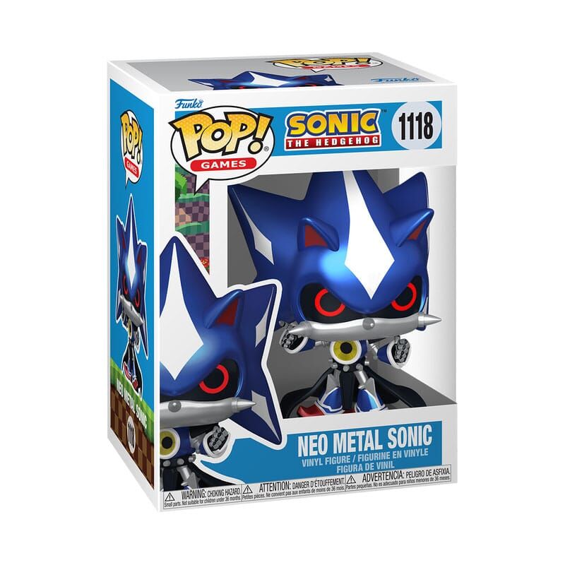 Sonic The Hedgehog POP! #1118 - Games Vinyl Figure Neo Metal Sonic 9cm