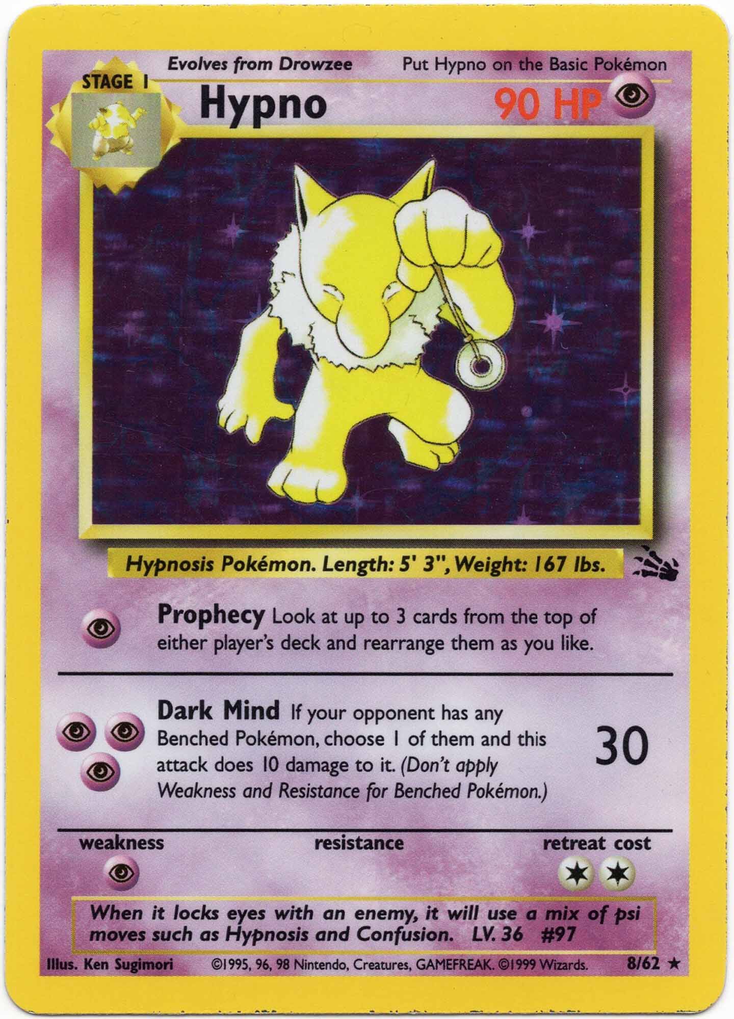 hypno-8-62-poke-mon-tcg-lightly-played Hypno - 8/62 - Pokémon TCG (Lightly Played)