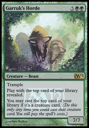 Garruk's Horde - M12 Release Promo Holo - MTG - Near Mint - EN