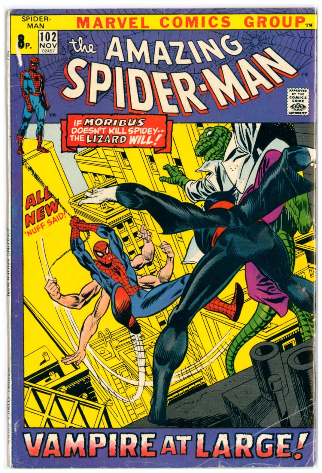 Amazing Spider-Man #102 Origin Morbius Amazing Spider-Man #102 Origin Morbius