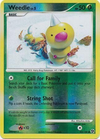 Weedle - 93/106 - Reverse Holo - EN