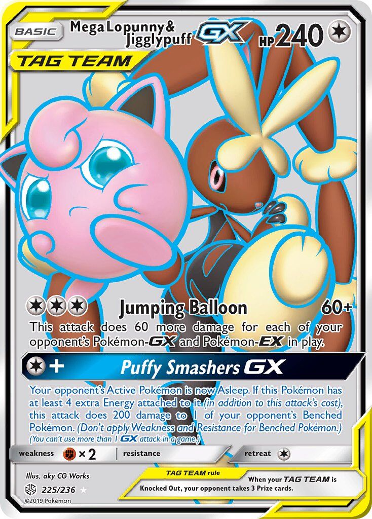 Mega Lopunny & Jigglypuff-GX - 225/236 - EN