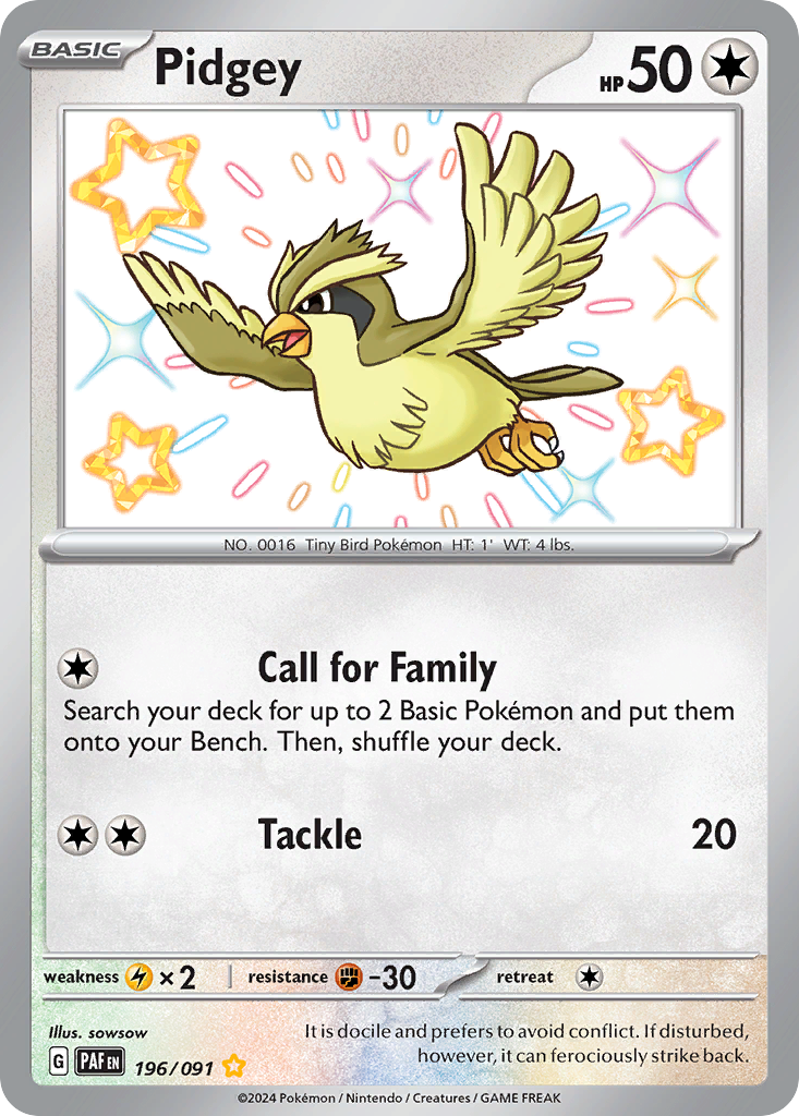 Pidgey - 196/91 - EN