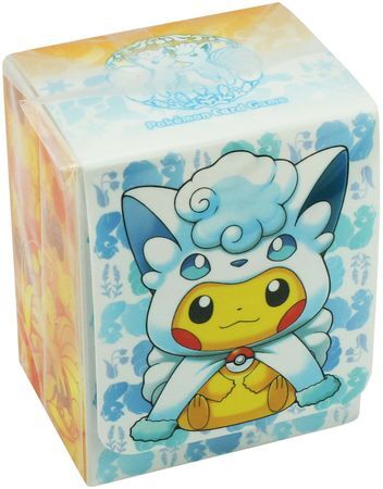 Pokemon Center Poncho-Wearing Pikachu Alola Vulpix & Vulpix Deck Box Pokemon Center Poncho-Wearing Pikachu Alola Vulpix & Vulpix Deck Box