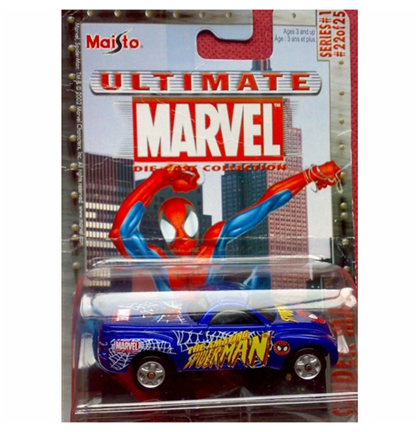 Maisto Ultimate Marvel Die-Cast Spider-Man Chevrolet SSR Car Maisto Ultimate Marvel Die-Cast Spider-Man Chevrolet SSR Car