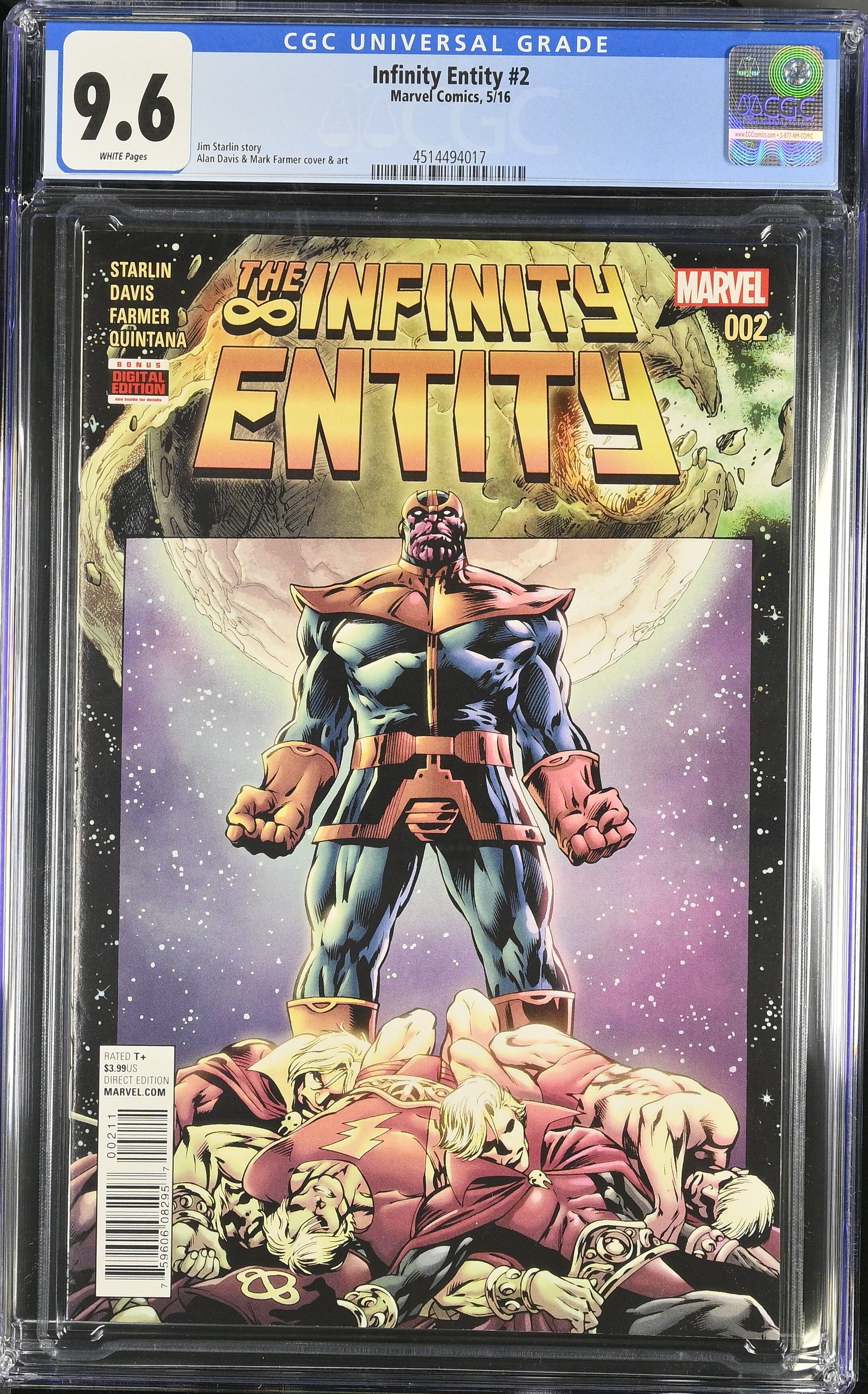 Infinity Entity #2 CGC 9.6 Infinity Entity #2 CGC 9.6