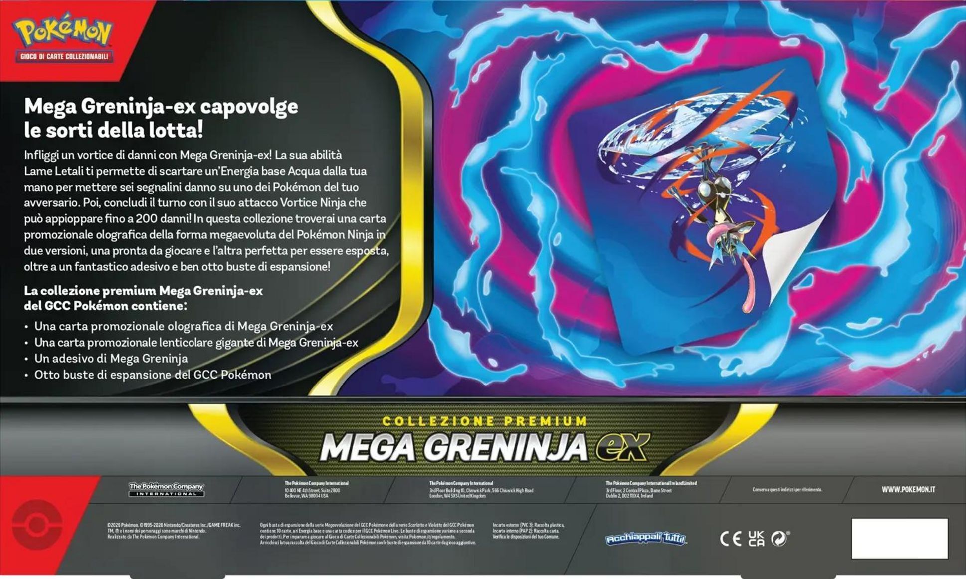 Pokémon TCG: Mega Greninja ex Premium Collection - IT