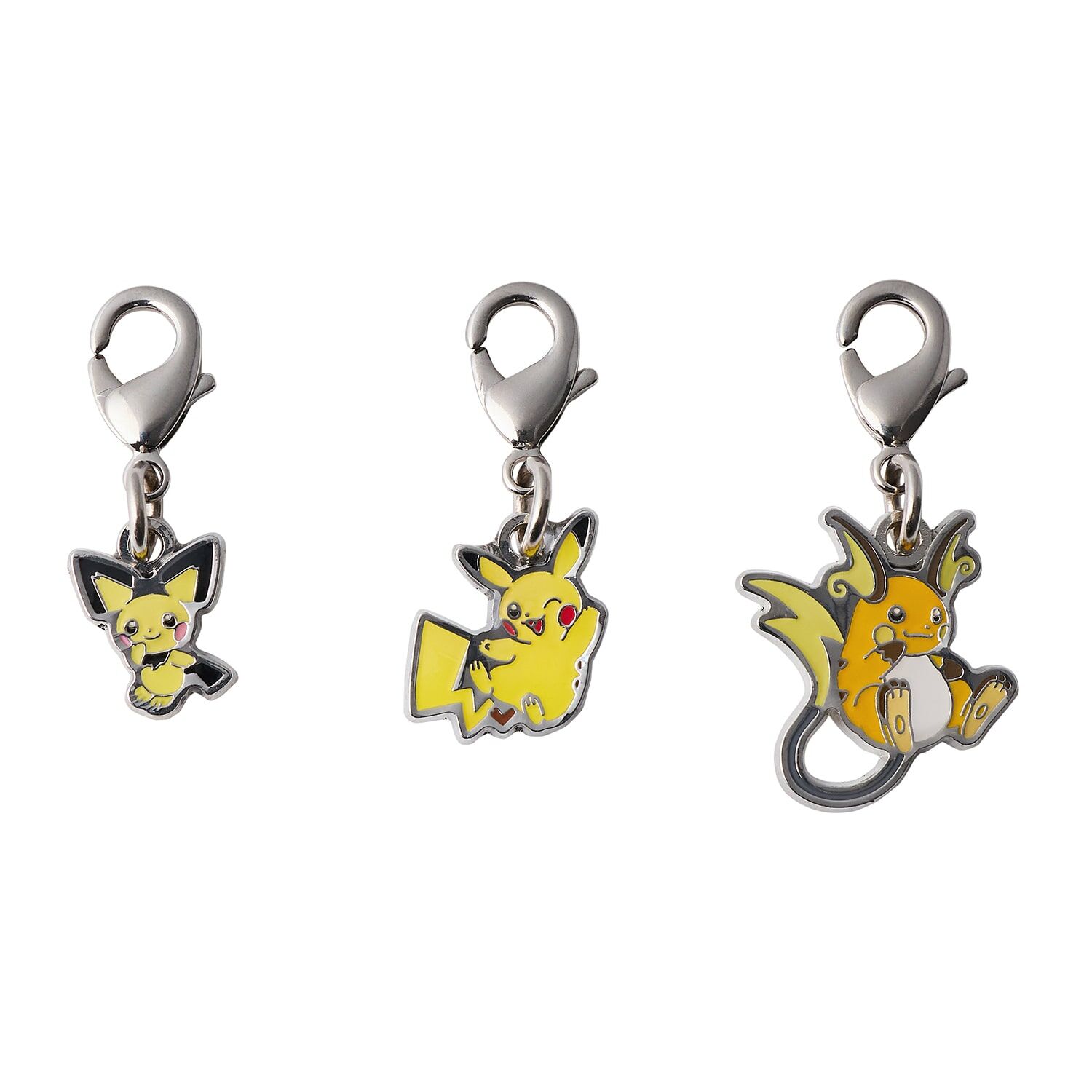 Pokemon Center - Pichu, Pikachu, Raichu Schlüsselanhänger - 3 Stück Pokemon Center - Pichu, Pikachu, Raichu Schlüsselanhänger - 3 Stück