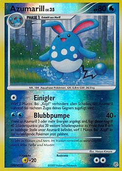 Azumarill - 18/130 - Reverse Holo - Pokémon TCG - Lightly Played - DE