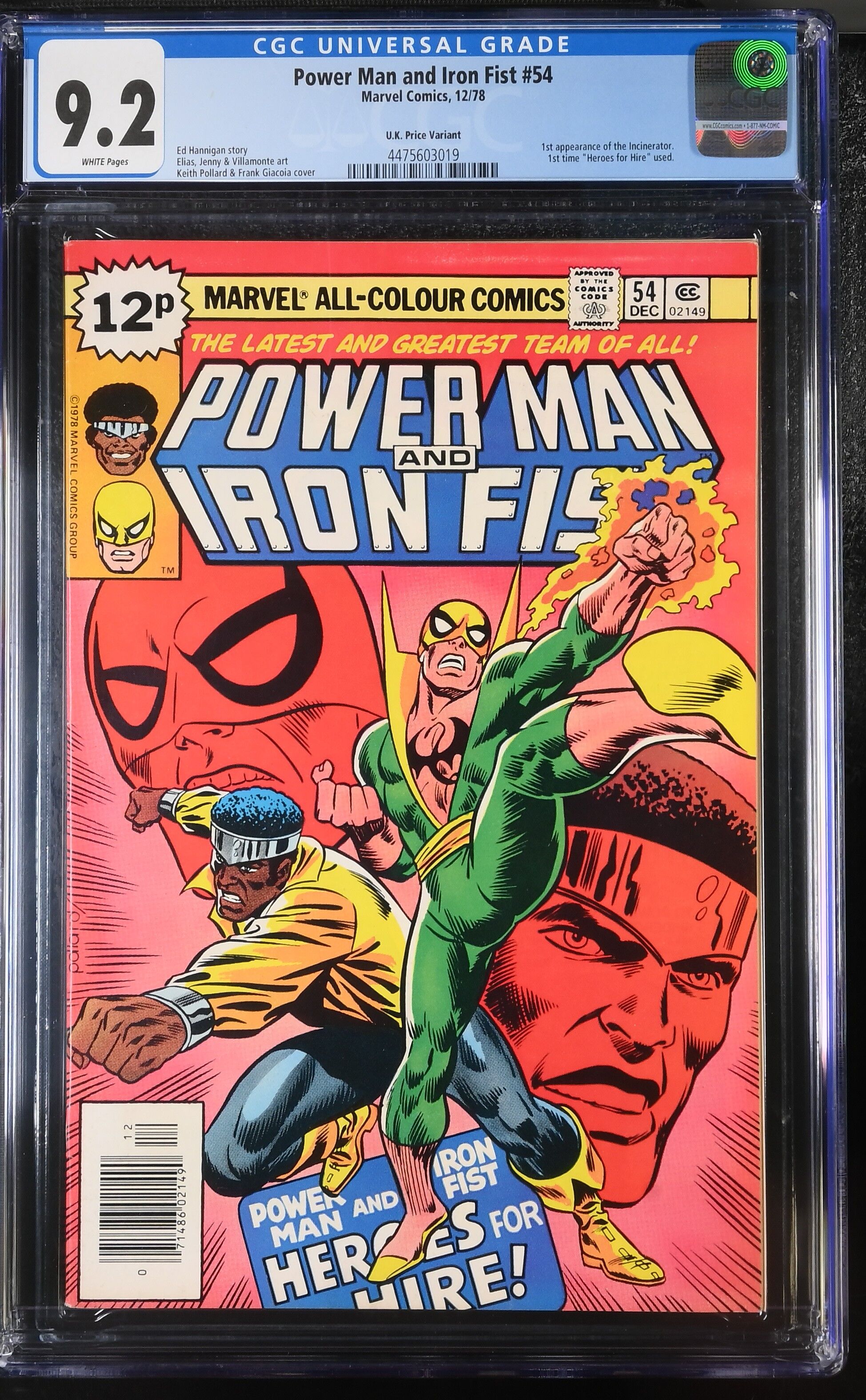 Power Man and Iron Fist #54 CGC 9.2 Power Man and Iron Fist #54 CGC 9.2