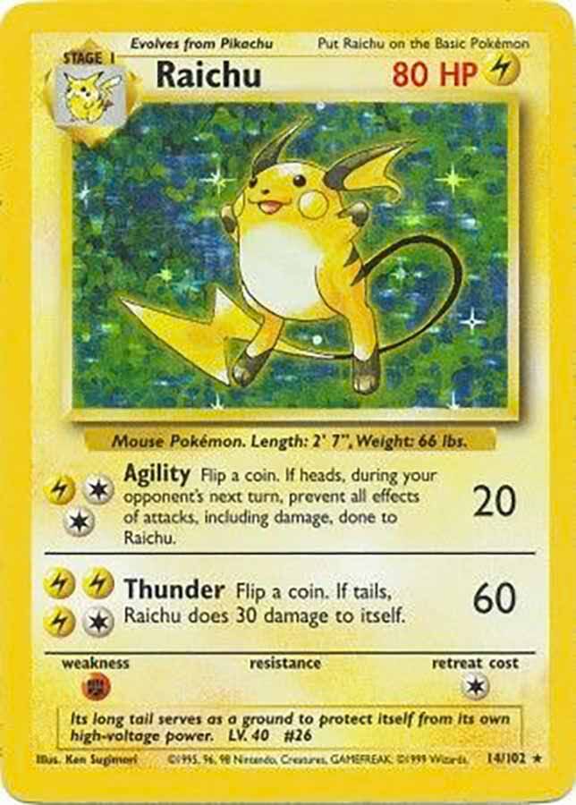 Raichu - 14/102 - Unlimited - EN Raichu - 14/102 - Unlimited - EN