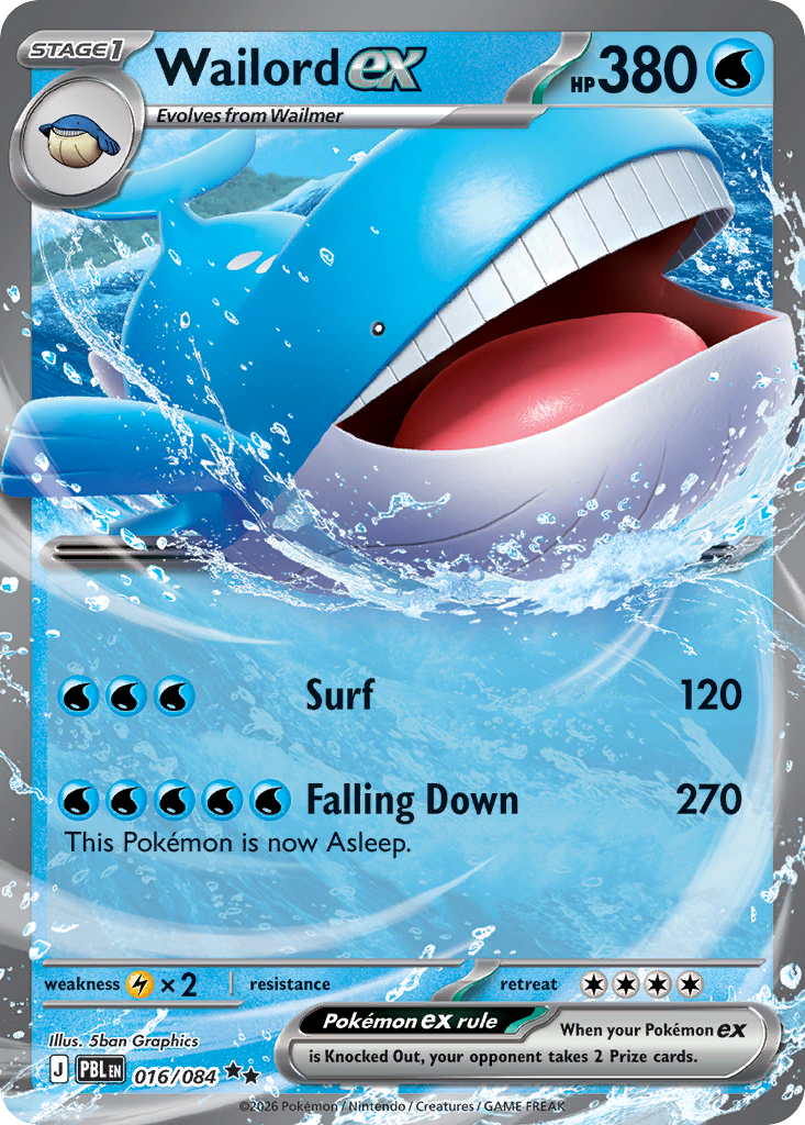 Wailord ex - 016/084 - EN