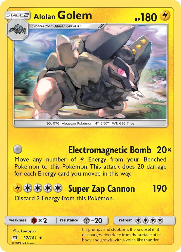 Alolan Golem - 37/181 - EN Alolan Golem - 37/181 - EN