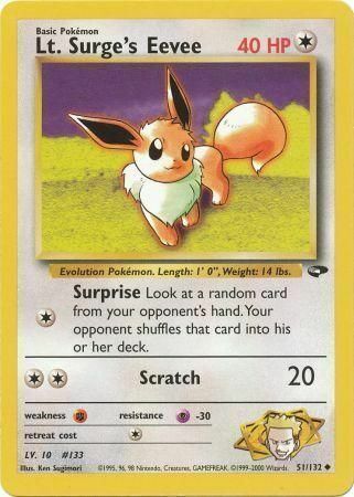 Lt. Surge’s Eevee - 51/132 - Unlimited - EN