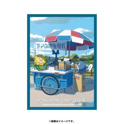 Pokemon Center Original Deck Sleeves Poliwag & Sunflora & Heracross & Chimecho