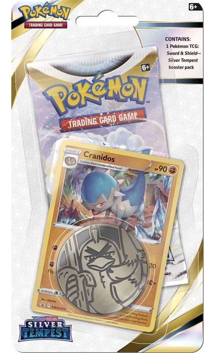 pokemon-sword-shield-silver-tempest-cranidos-checklane-blister-en Pokémon Sword & Shield Silver Tempest Cranidos Checklane Blister - EN