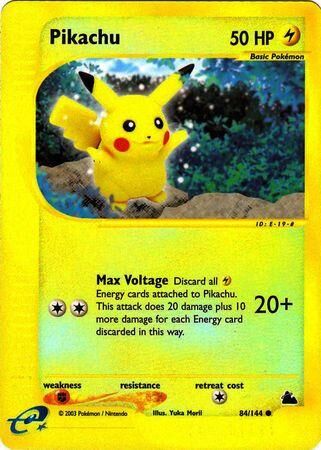 Pikachu - 84/144 - Reverse Holo - EN