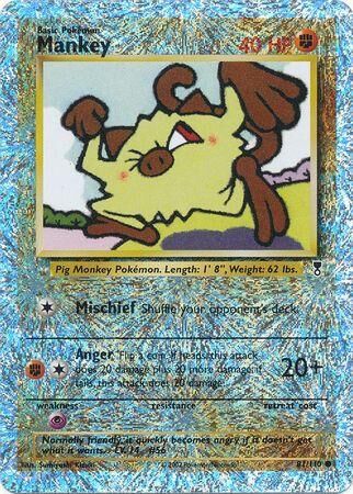Mankey - 81/110 - Reverse Holo - EN Mankey - 81/110 - Reverse Holo - EN