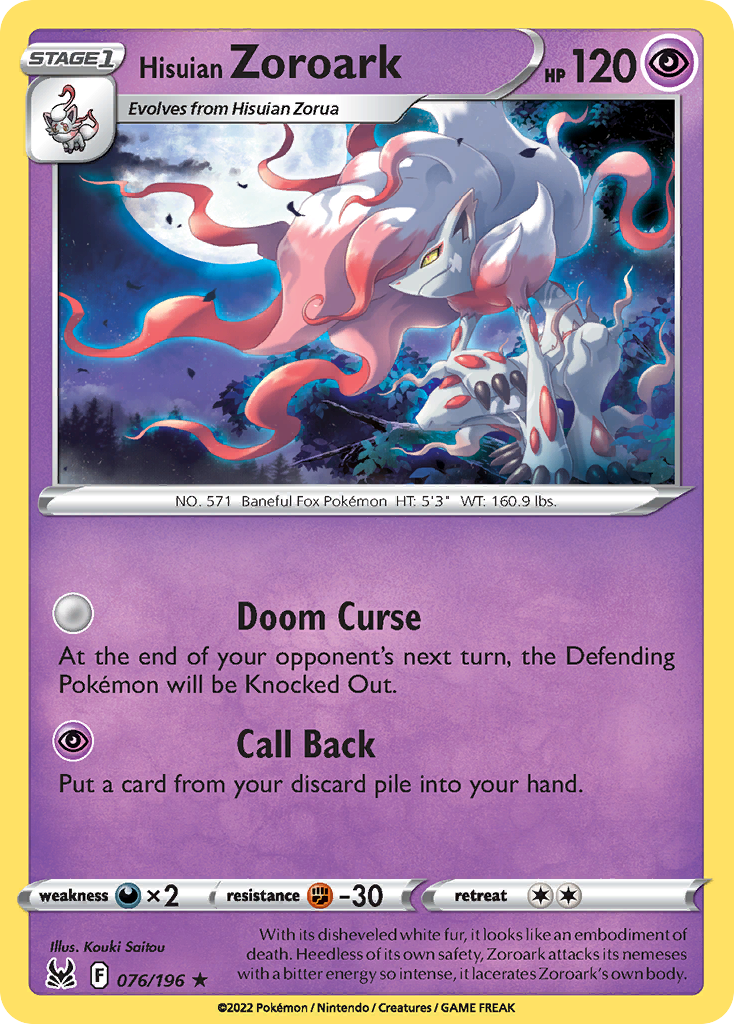 Hisuian Zoroark - 076/217 - EN
