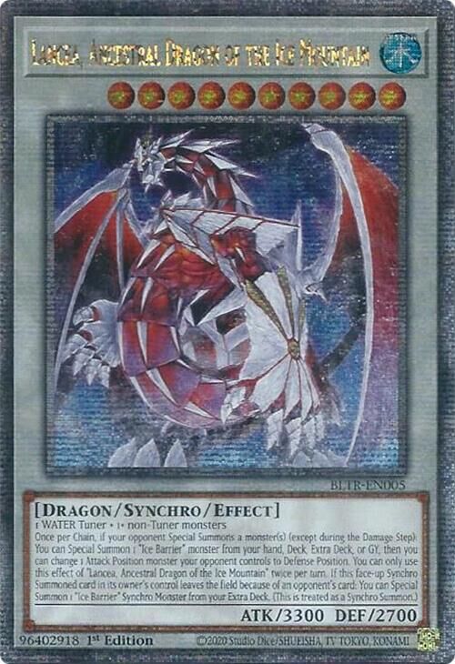 Lancea, Urdrache vom Eisberg - BLTR-005 - Quarter Century Secret Rare - 1. Auflage Lancea, Urdrache vom Eisberg - BLTR-005 - Quarter Century Secret Rare - 1. Auflage