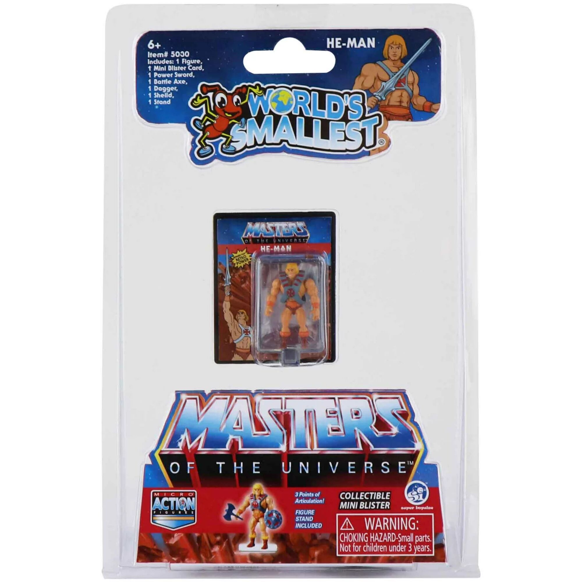 World's Smallest Masters of the Universe Micro Action Figure - He-Man - 3cm World's Smallest Masters of the Universe Micro Action Figure - He-Man - 3cm