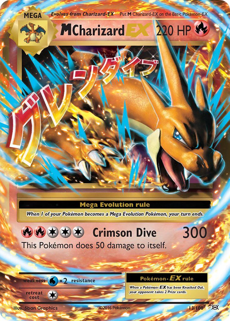 M Charizard-EX - 13/108 - EN