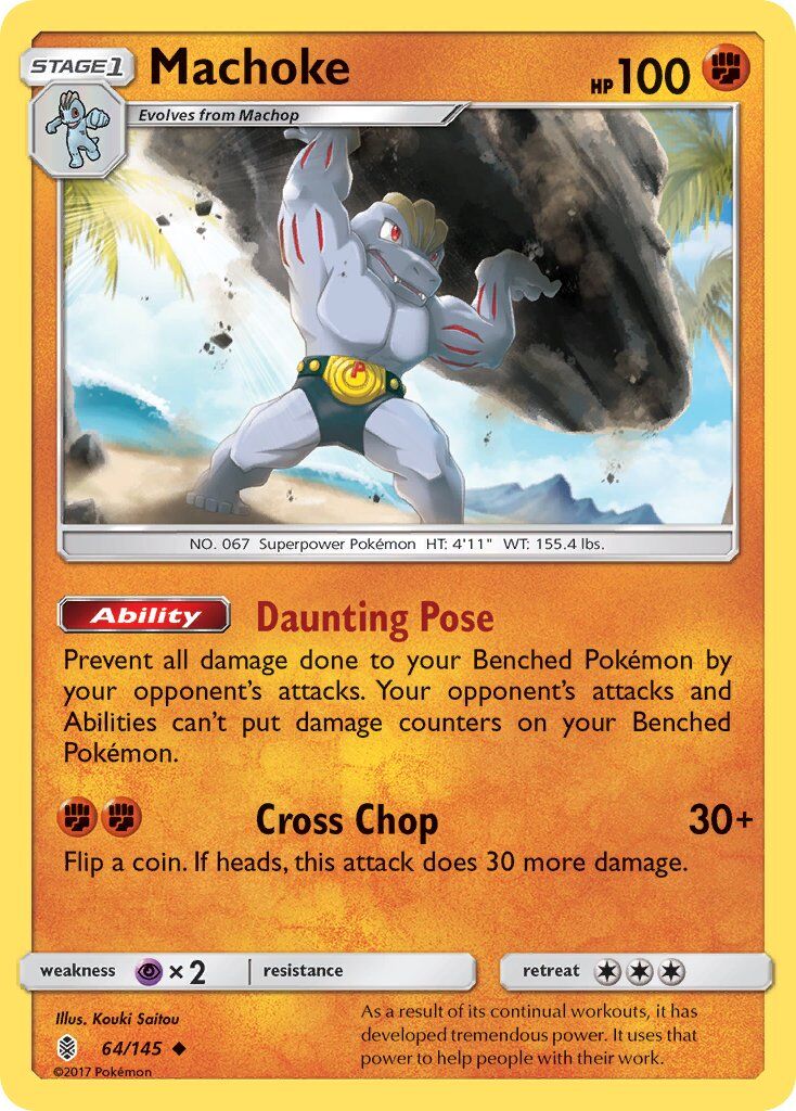 Machoke - 64/145 - Pokémon TCG - Lightly Played - EN