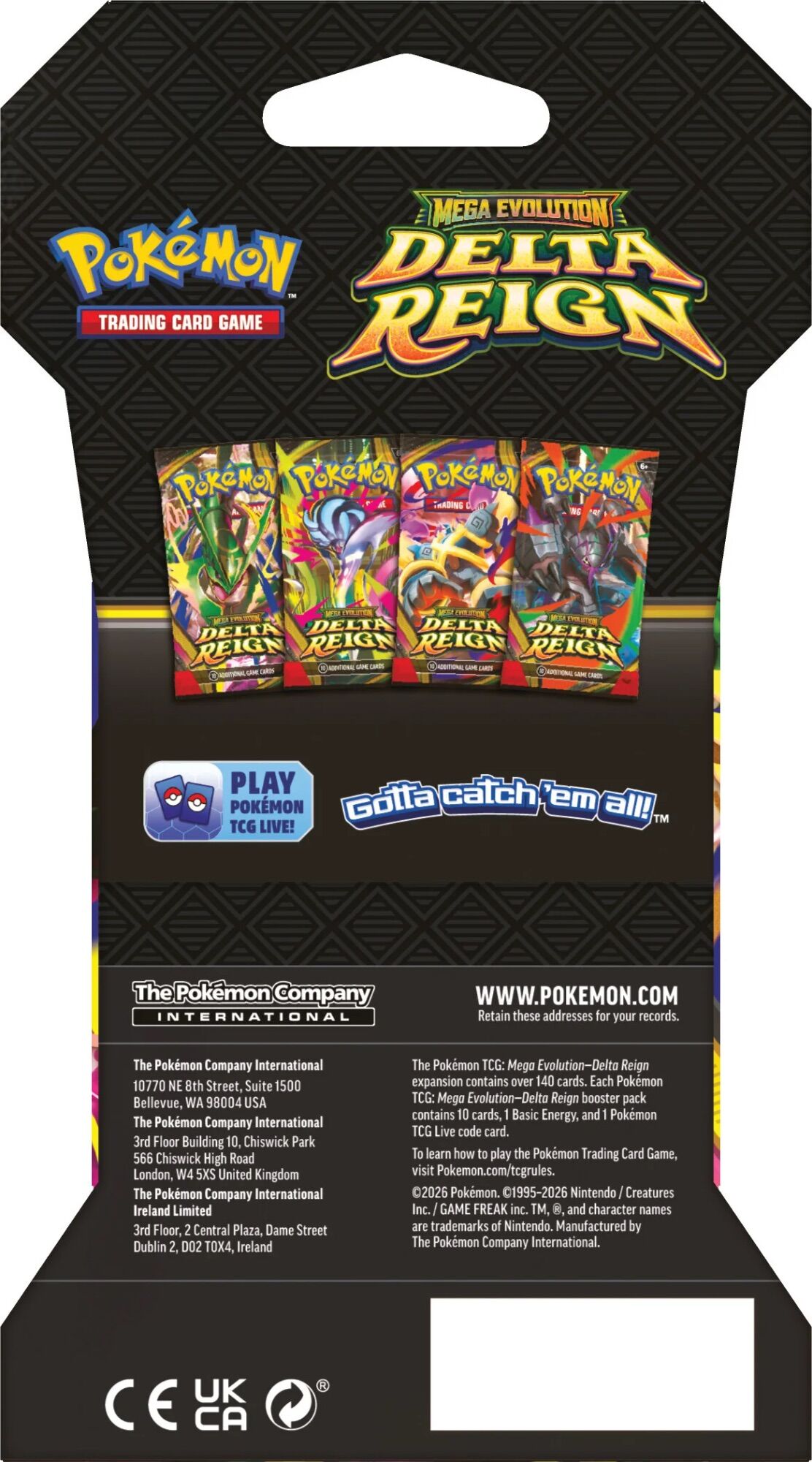 Pokémon TCG: ME06 Delta Reign Sleeved Booster - EN