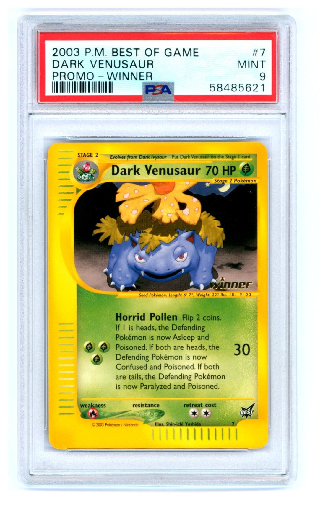 dark-venusaur-best-of-game-promo-7-winner-stamp-psa-9-mint-pokemon-58485621 Dark Venusaur - Best of Game Promo 7 - Winner Stamp - PSA 9 MINT - Pokémon