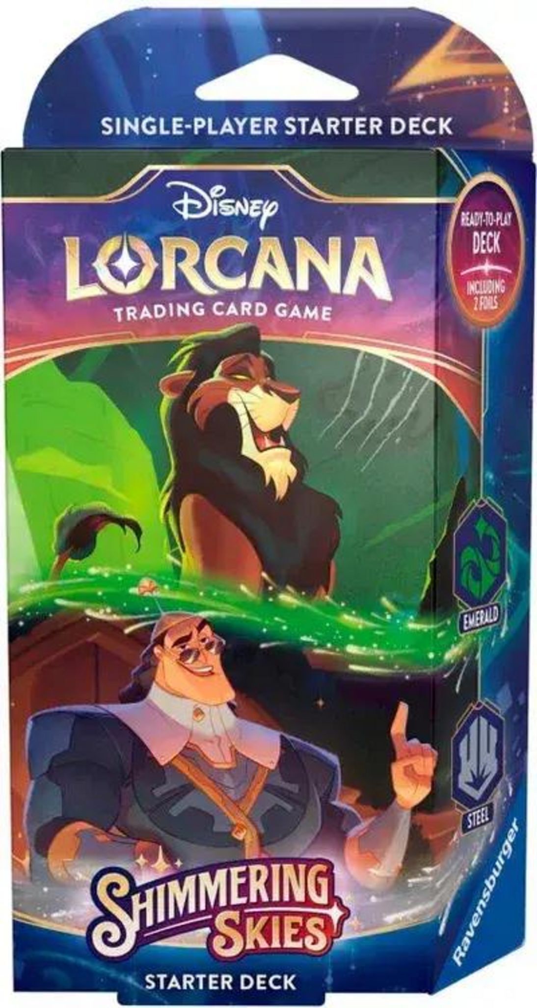 Disney Lorcana 5: Shimmering Skies Starter Deck Emerald & Steel - EN Disney Lorcana 5: Shimmering Skies Starter Deck Emerald & Steel - EN