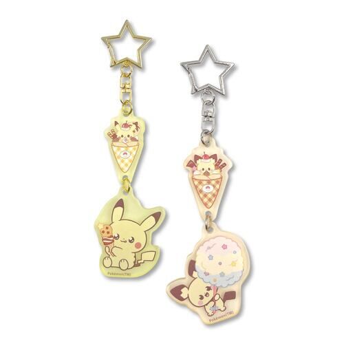PokePeace Frost Acrylic Key Holder Set Pikachu & Pichu (Sweets Shop) PokePeace Frost Acrylic Key Holder Set Pikachu & Pichu (Sweets Shop)