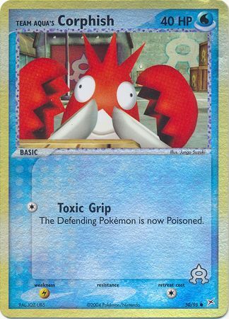 Team Aqua’s Corphish - 50/97 - Reverse Holo - EN Team Aqua’s Corphish - 50/97 - Reverse Holo - EN